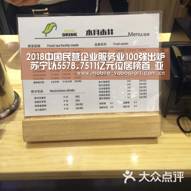 2018中国民营企业服务业100强出炉 苏宁以5578.7511亿元位居榜首_亚