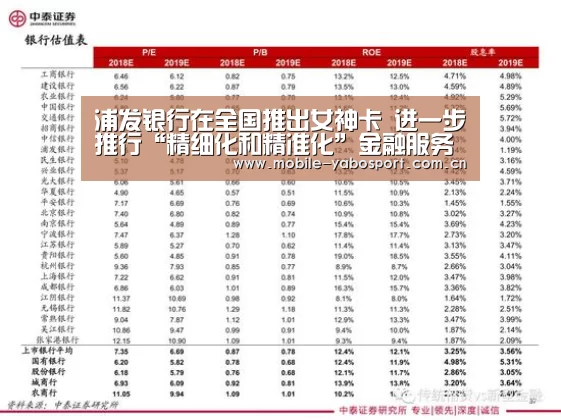 浦发银行在全国推出女神卡 进一步推行“精细化和精准化”金融服